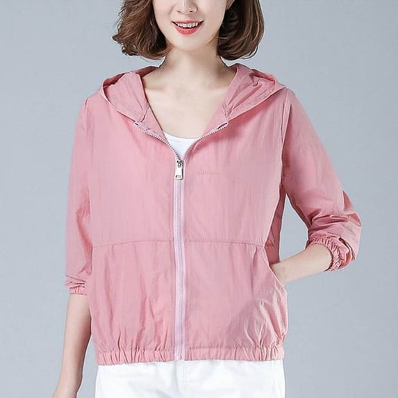 Naittoop Women's Sun Protection Jacket UPF 50+ Lightweight Long Sleeve UV Shirt Summer SPF Hoodie for Outdoor Fishing Hiking