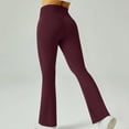 thumbnail image 1 of Naittoop Womens Flare Yoga Pants V Waist Flared Leggings High Waisted Bootcut Workout Pants Belly Control, 1 of 5