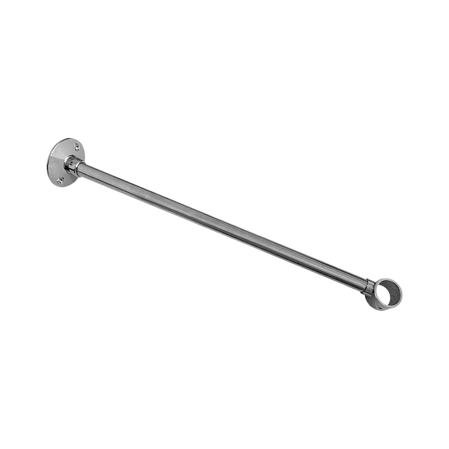 12'' Chrome Stainless Steel Ceiling Mounted Shower Rod Support