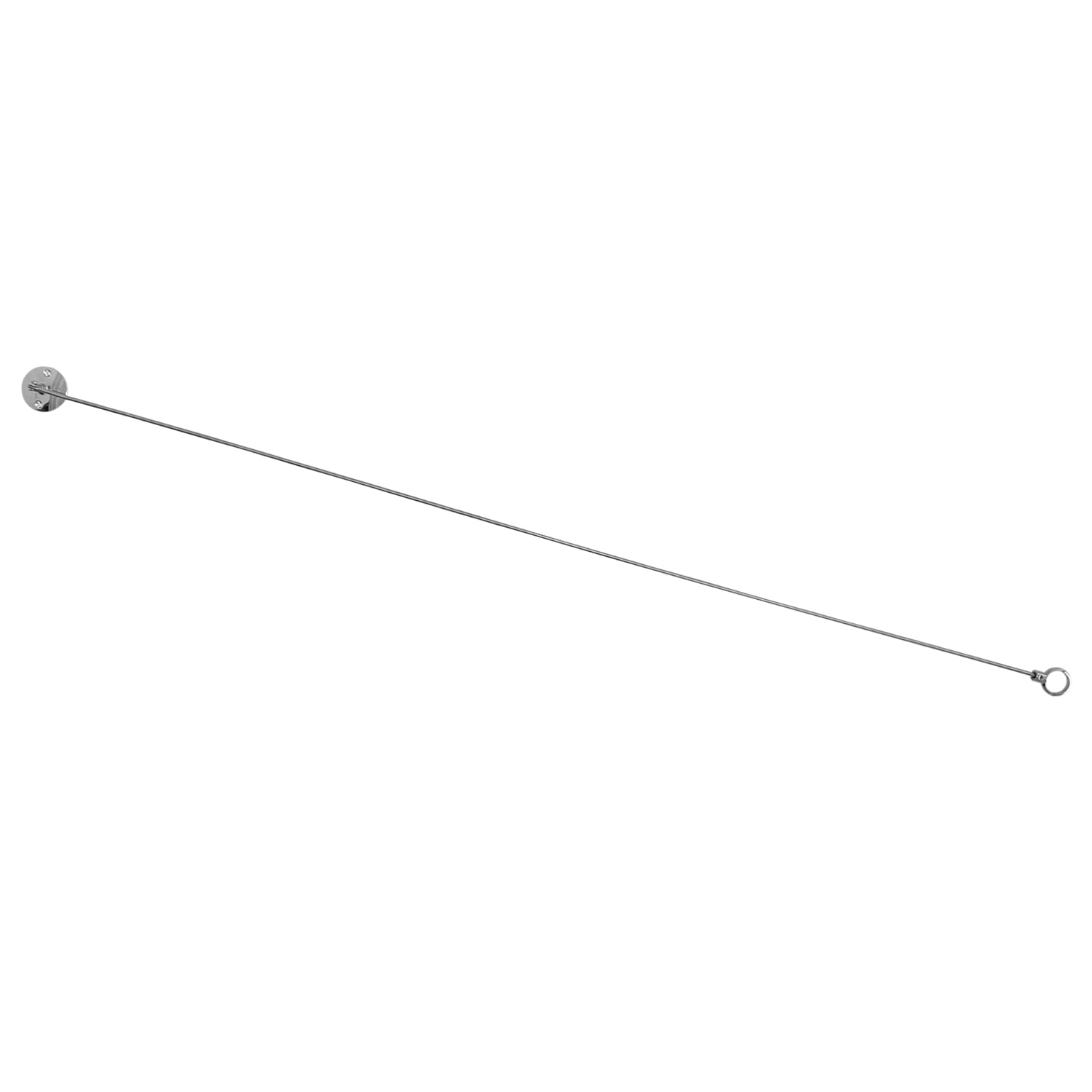 48" Chrome Stainless Steel Swivel Shower Curtain Rod