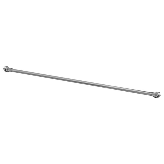Naiture 60'' Straight Clothes Bar, Shower Curtain Rod with Swivel Flange or Bracket, Brushed Nickel Finish