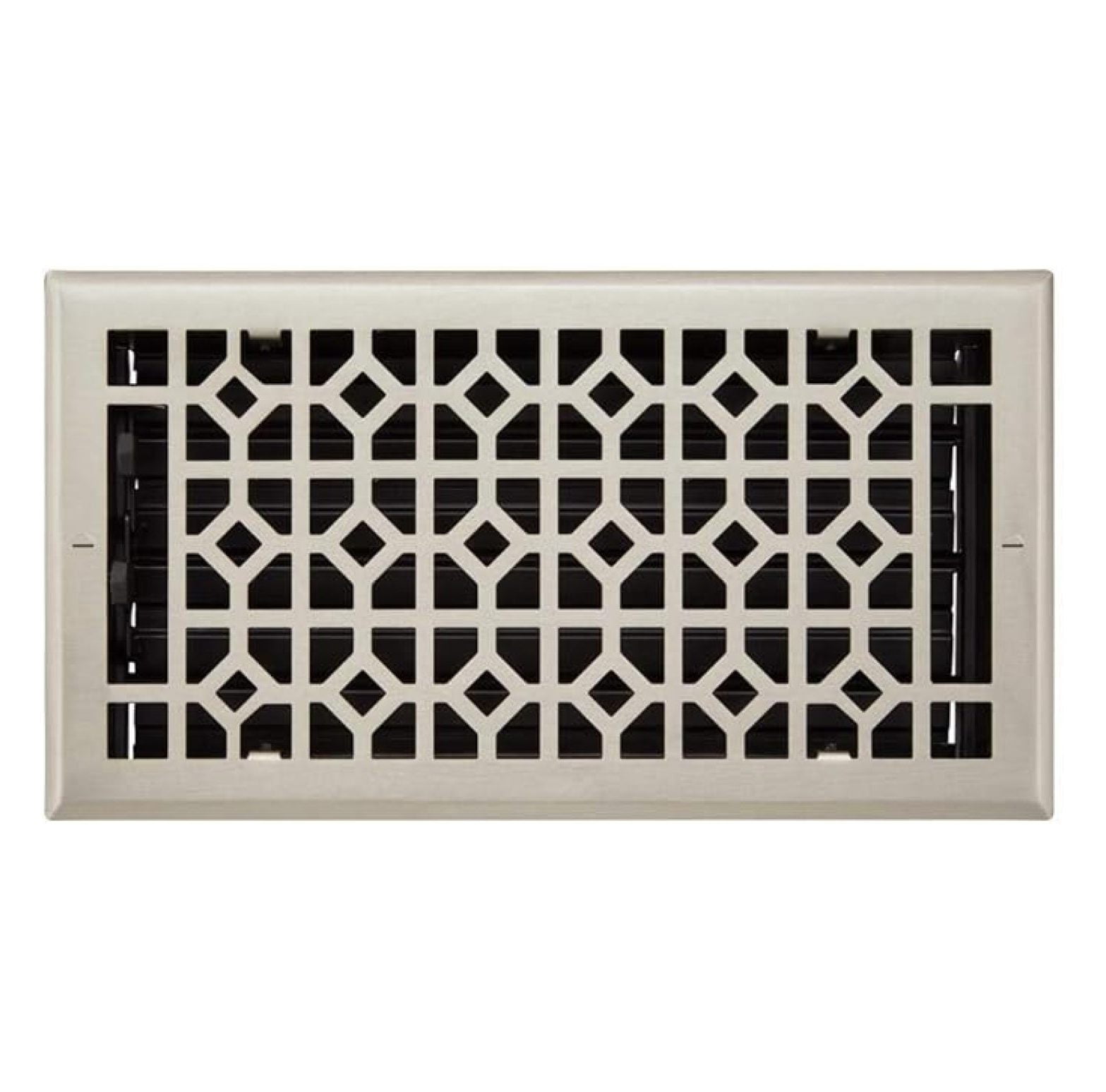 Naiture Appert Steel Wall Register in 4" X 10" (5-1/4" X 11-3/8" Overall), Brushed Finish