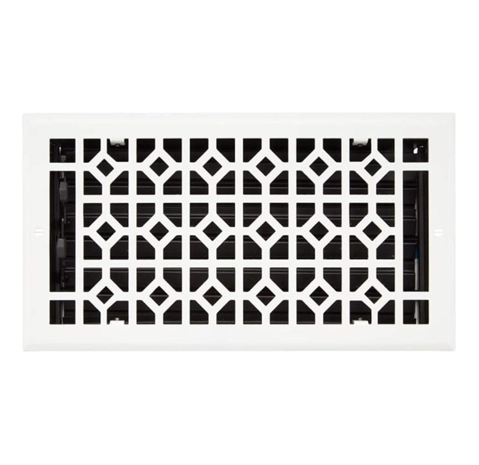 Naiture Appert Steel Wall Register in 4" X 10" (5-1/4" X 11-3/8" Overall), White Finish
