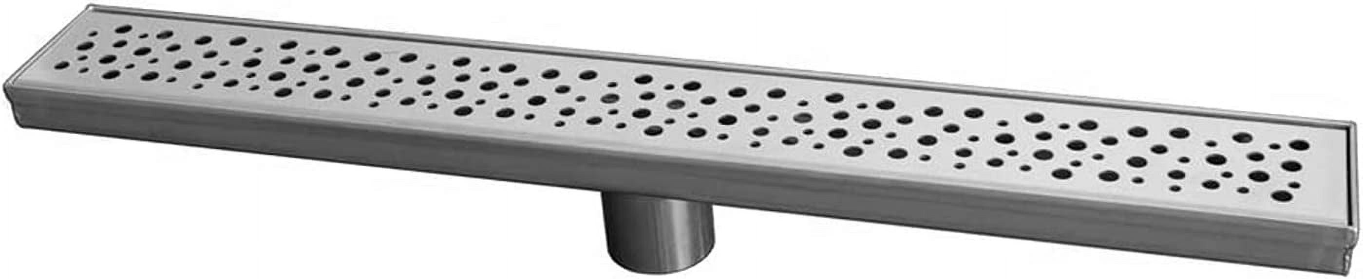 Naiture Brushed Stainless Steel 18" Rosa Shower Drain