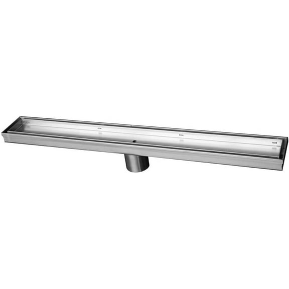Naiture Brushed Stainless Steel 18" Tile-in Linear Shower Drain
