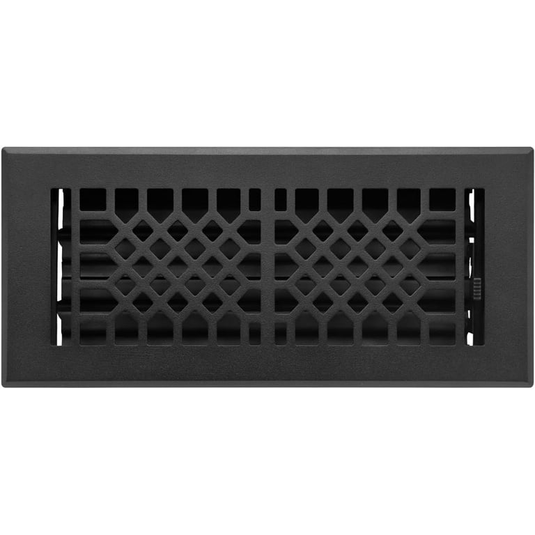 Naiture Louvered Floor Register, Antique Style Stainless Steel