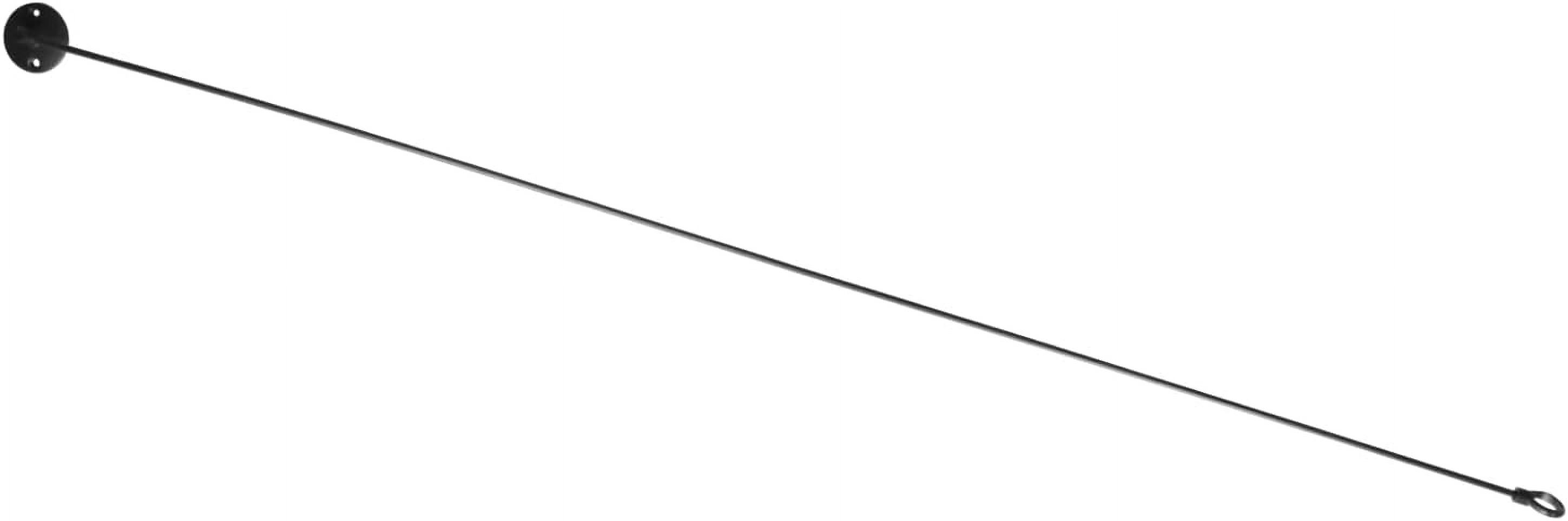 Naiture Stainless Steel Oval Shower Rod – Brushed Nickel, Ceiling Support For Clawfoot Tubs, 60” X 36” Size