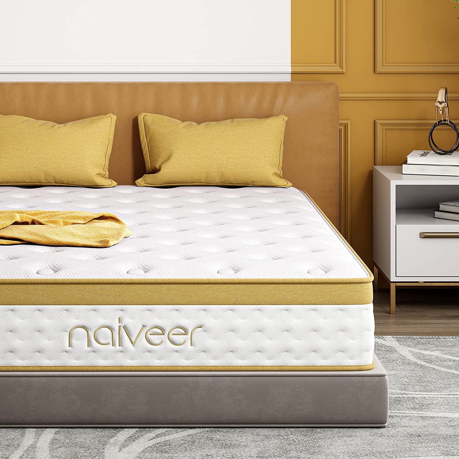 Naiveer 10 Inch Full Mattress Medium Firm Memory Foam Full Size