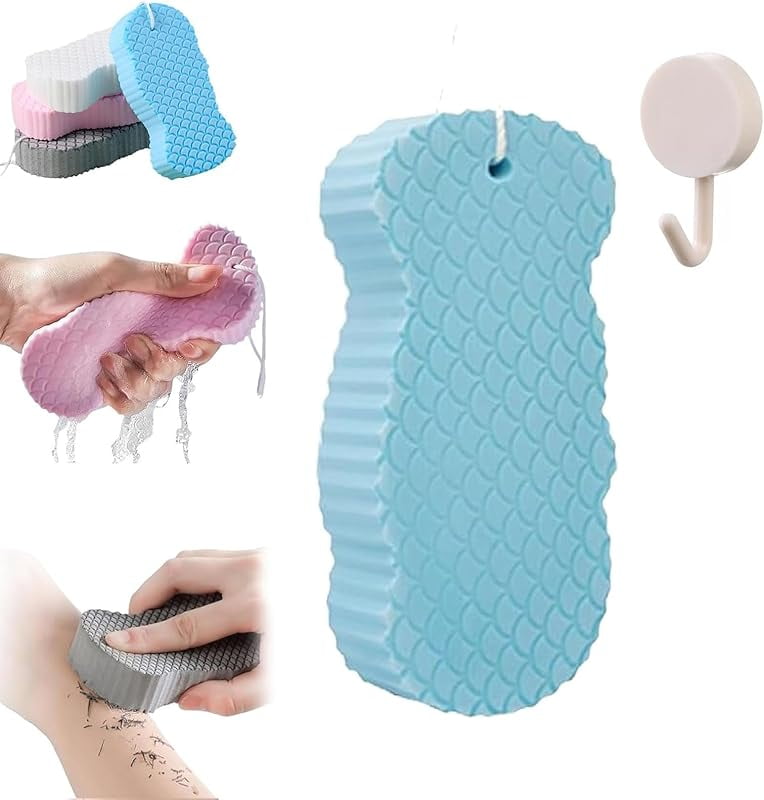 Naivetu Magic Exfoliating Bath Sponge, Berosely Radiant Skin Sponge ...