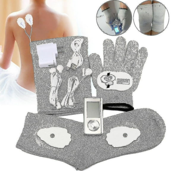 Naiwang 20tens/ems Electric Digital Massager Fiber Gloves/socks Knee Pad Hand Pain Relief Massager Muscle