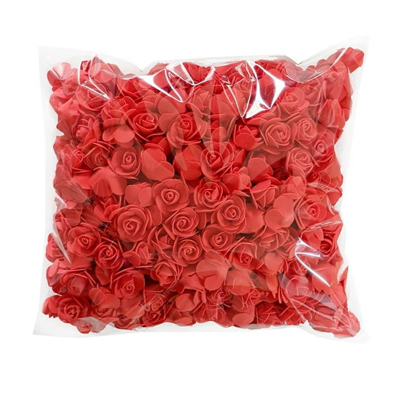 Naiyafly 50pcs PE Foam Rose Artificial Flowers Wedding Decoration DIY Rose Bear Mother's Day Valentine's Day Handmade Floral Gift