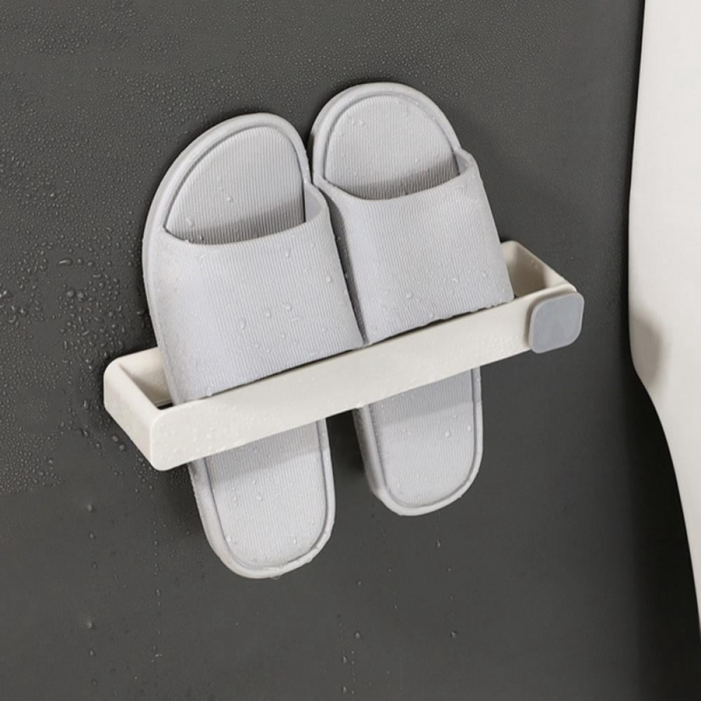 Naiyafly Bathroom Slippers Rack Free Perforation Wall Hanging Shoe ...
