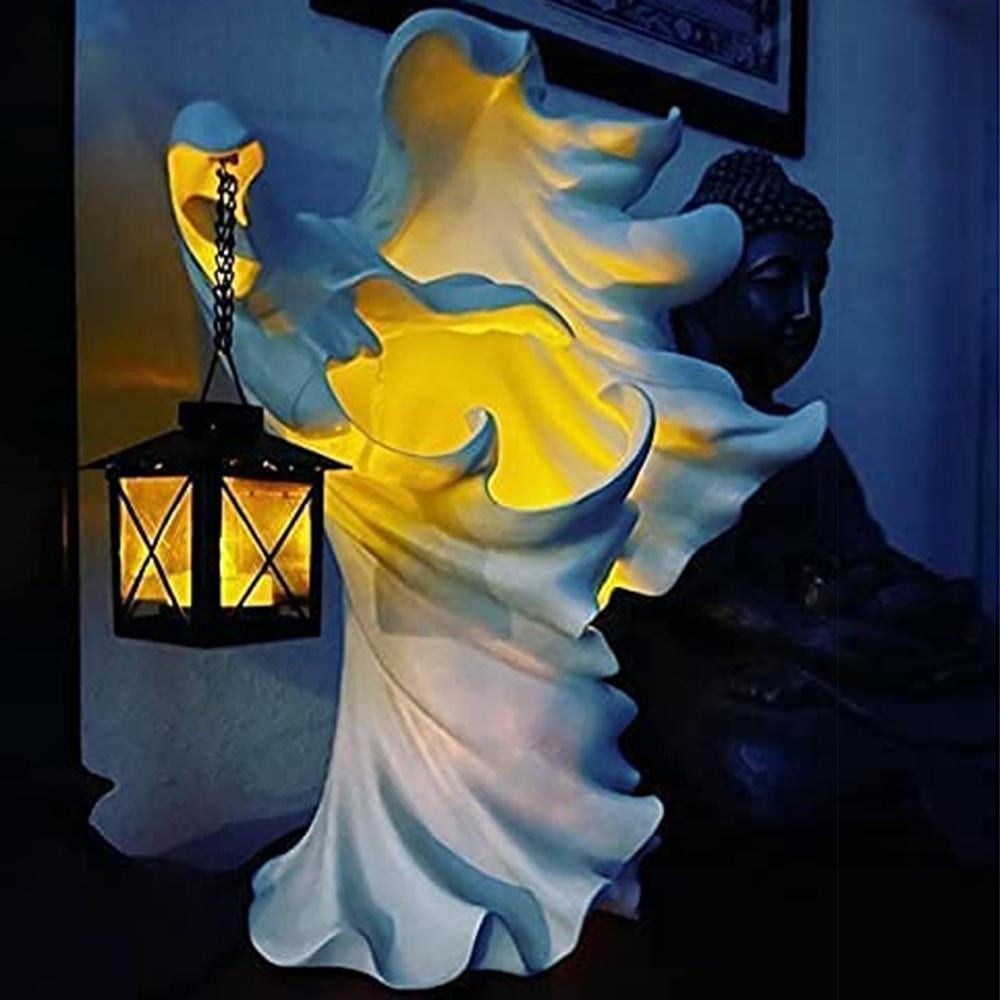 Naiyafly Halloween Black Resin Ghost Hell Messenger Decoration
