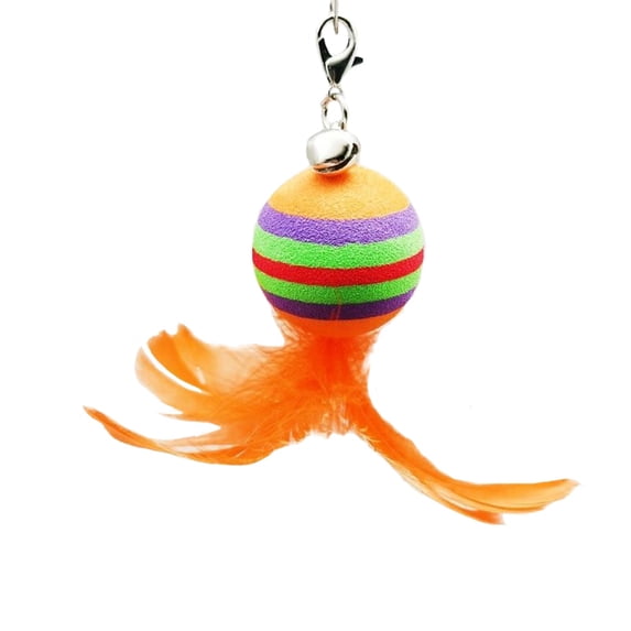 Naiyafly Interactive Puzzle Funny Cute Shape Replacement Head for Cat Teaser Bell sound Cat Toys