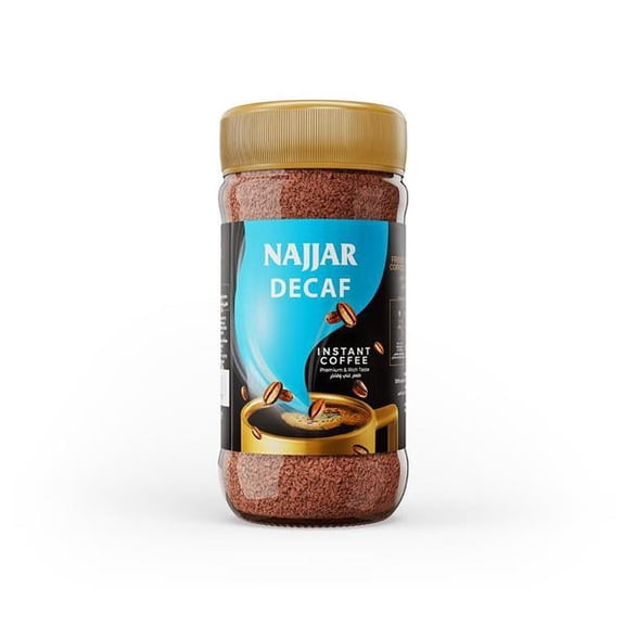 Najjar - Instant Decaf Freeze-dried Instant Coffee, Decaffeinated (95g)