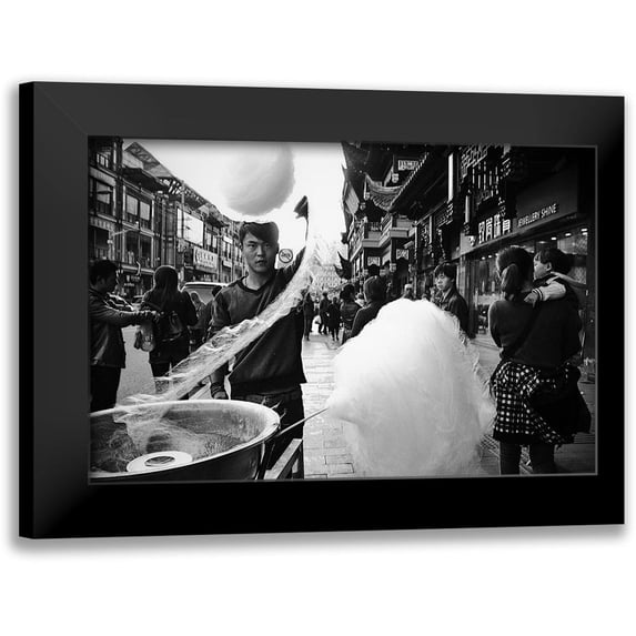 Nakada, Hiroyuki 24x17 Black Modern Framed Museum Art Print Titled - Shanghai,China.2013.