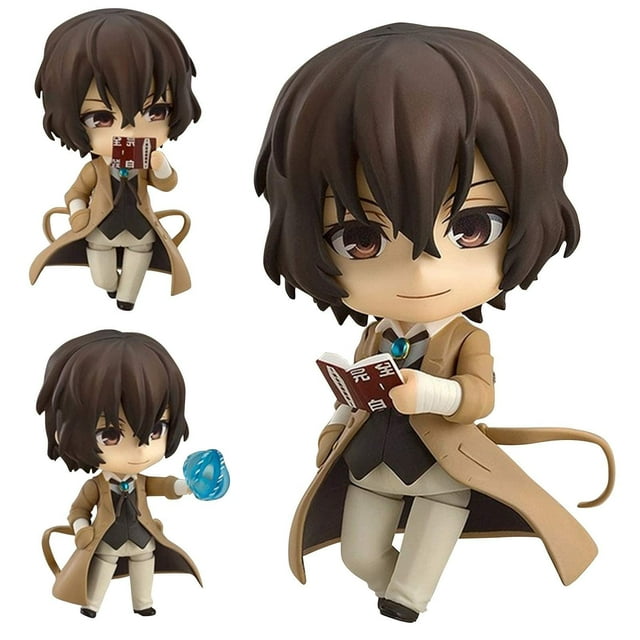 Nakahara Chuuya Figures Dazai Osamu Anime Figure Statues PVC Movable Interchangeable Face Anime