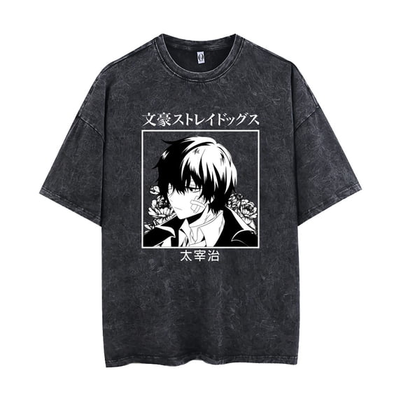 Nakahara Chuya T-shirt summer crewneck vintage top for men and women Edogawa RampoT-shirt