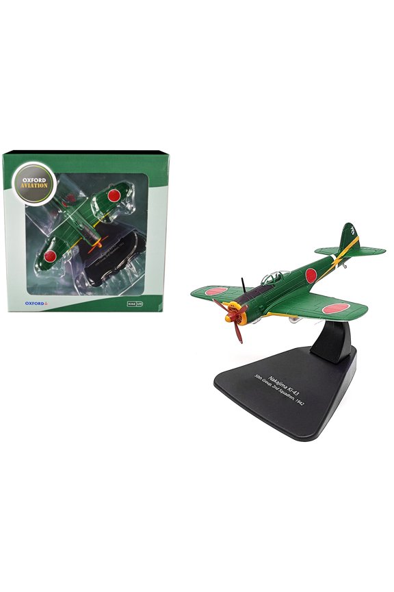 Nakajima Ki-43 Hayabusa Fighter Plane 50th Group 2nd Squadron (1942) "Oxford Aviation" Series 1/72 Diecast Model Airplane by Oxford Diecast