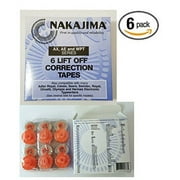 Nakajima LO001 Lift Off Correction Tapes, "Package of 6."