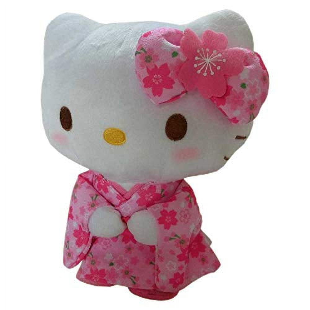 Nakajima USA Sanrio Hello Kitty Sakura Kimono Plush Toy, Light Blue, S Size