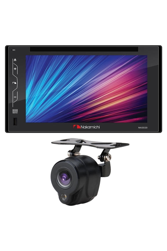 NM-NA3020/NC5L 6.2" WVGA Double-DIN In-Dash DVD Receiver with Bluetooth and Color Camera Package