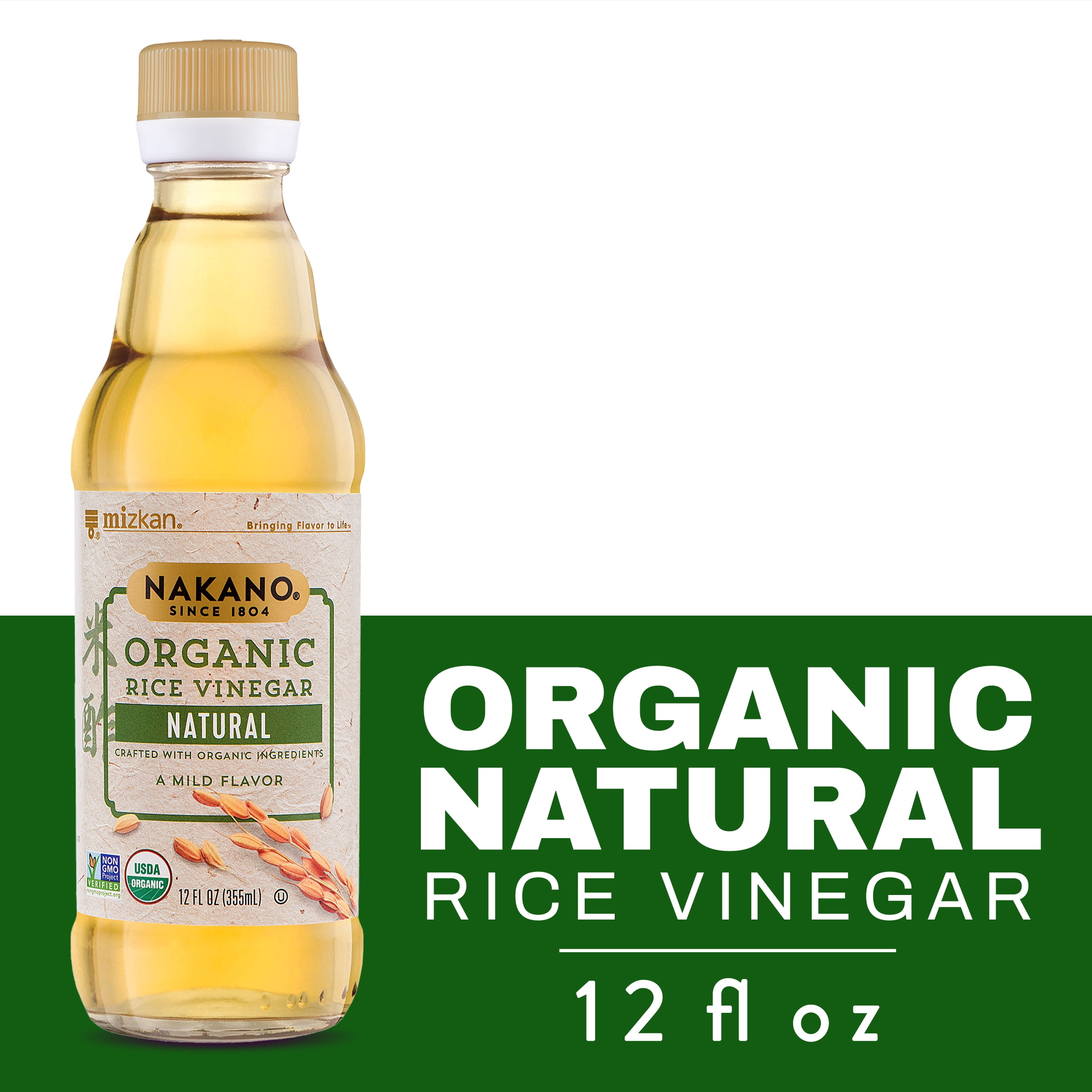 Nakano Natural Organic Rice Vinegar, Vinegar for Stir Fry Sauce, Salad Vinaigrette and Marinade