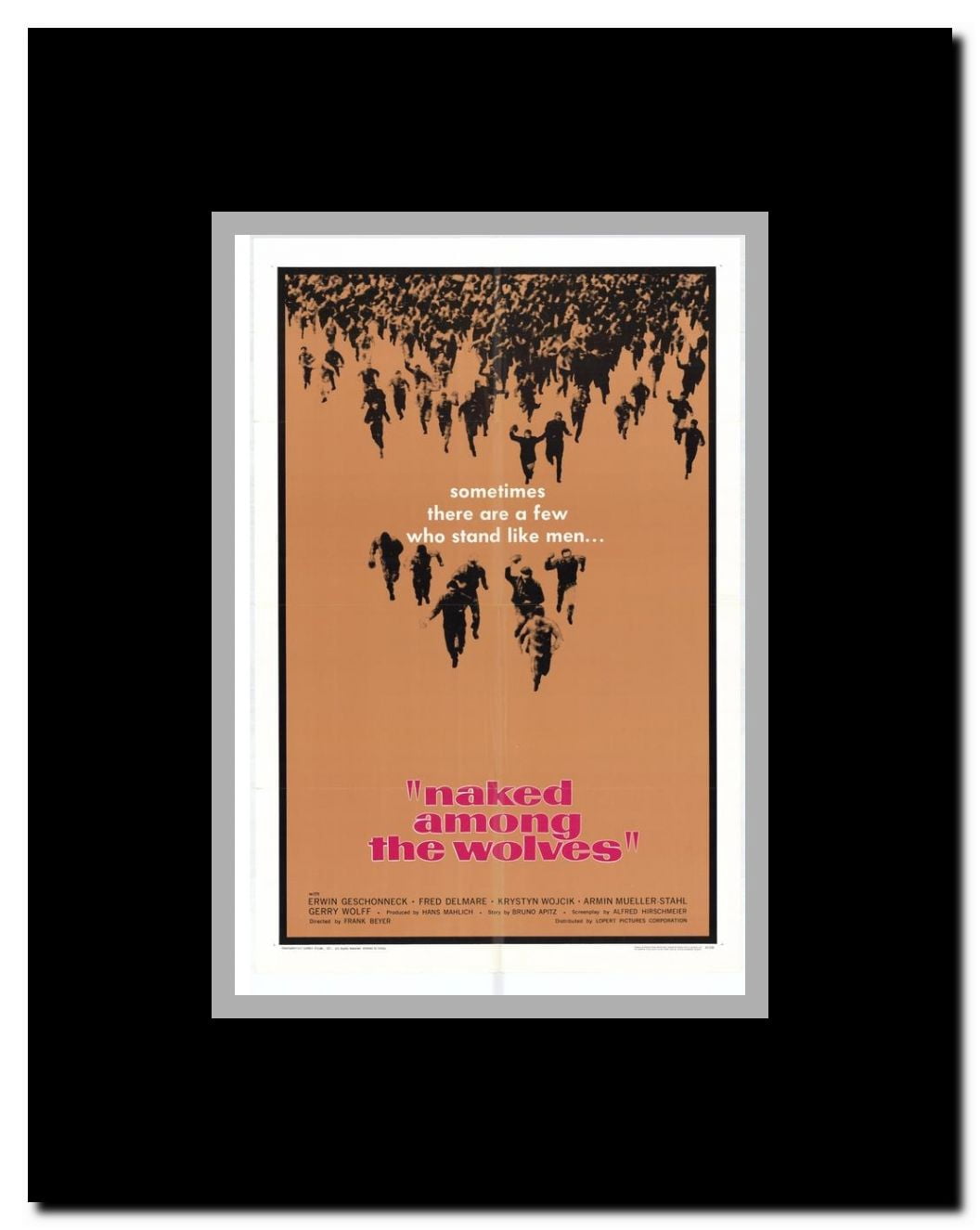 Naked Among the Wolves Framed Movie Poster