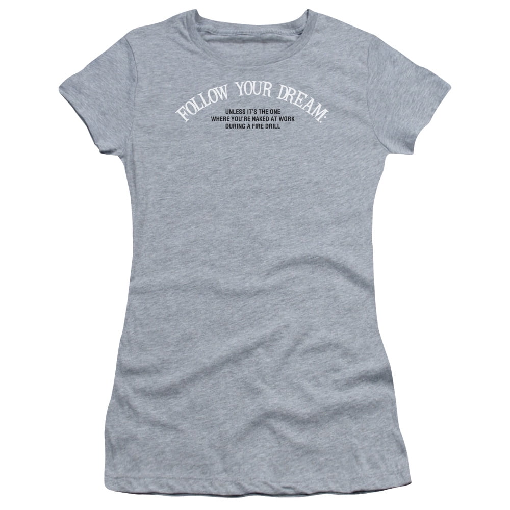 - Naked At Work - Juniors Teen Girls Cap Sleeve Shirt - Large