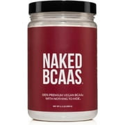 Naked BCAAs Amino Acids Powder, Only 1 Ingredient, Pure 2:1:1 Formula, Vegan Unflavored Branched Chain Amino Acids, Instantized All Natural BCAA Supplement - 500 Grams, 100 Servings