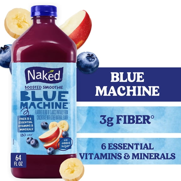 Naked Boosted Smoothie Blue Machine, 64 fl oz Bottle