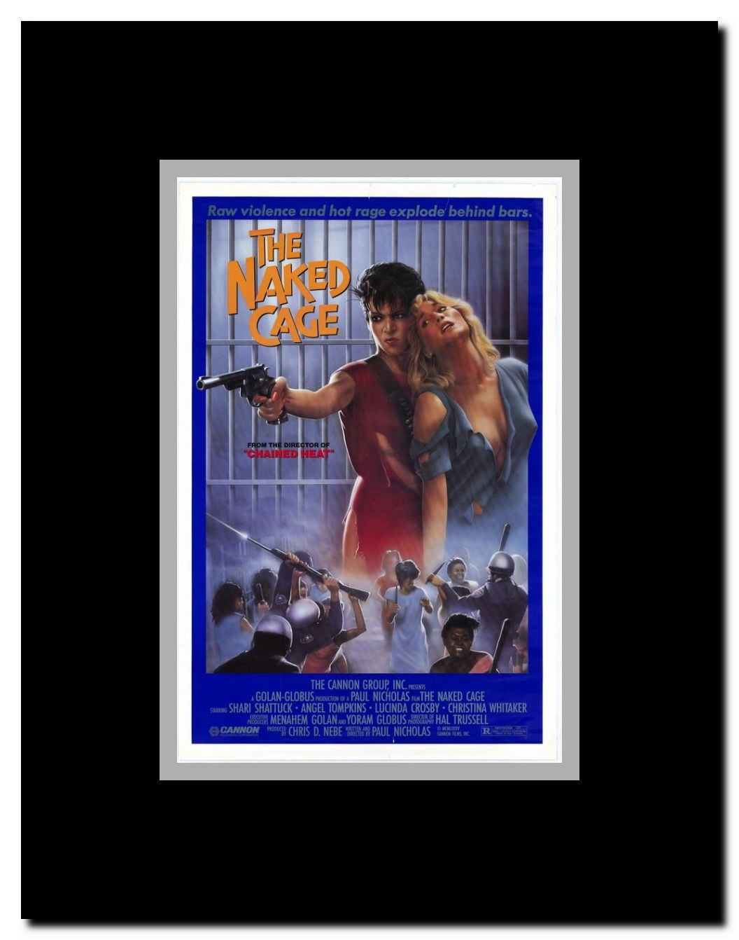 Naked Cage Framed Movie Poster