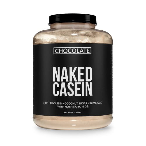 Naked Chocolate Casein - Chocolate Micellar Casein Protein - 5 Pound Bulk, Gmo-Free, Gluten-Free, Soy-Free, Preservative-Free - Stimulate Muscle Growth - Enhance Recovery - 60 Servings