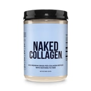 Naked Collagen - Collagen Peptides Protein Powder, 60 Servings Pasture-Raised, Grass-Fed Hydrolyzed Collagen Supplement | Paleo Friendly, Non-GMO, Keto, Gluten Free | Unflavored 20Oz