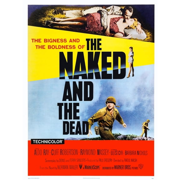 The Naked And The Dead Us Poster Art Top From Left: Aldo Ray Barbara Nichols; Below: Lili St. Cyr; Bottom: Cliff Robertson 1958 Movie Poster Masterprint (11 x 17)