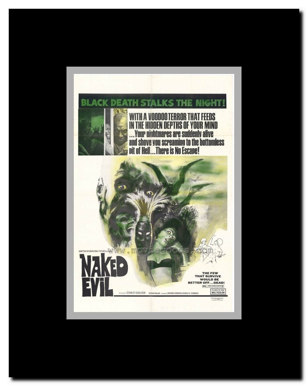 Naked Evil Framed Movie Poster