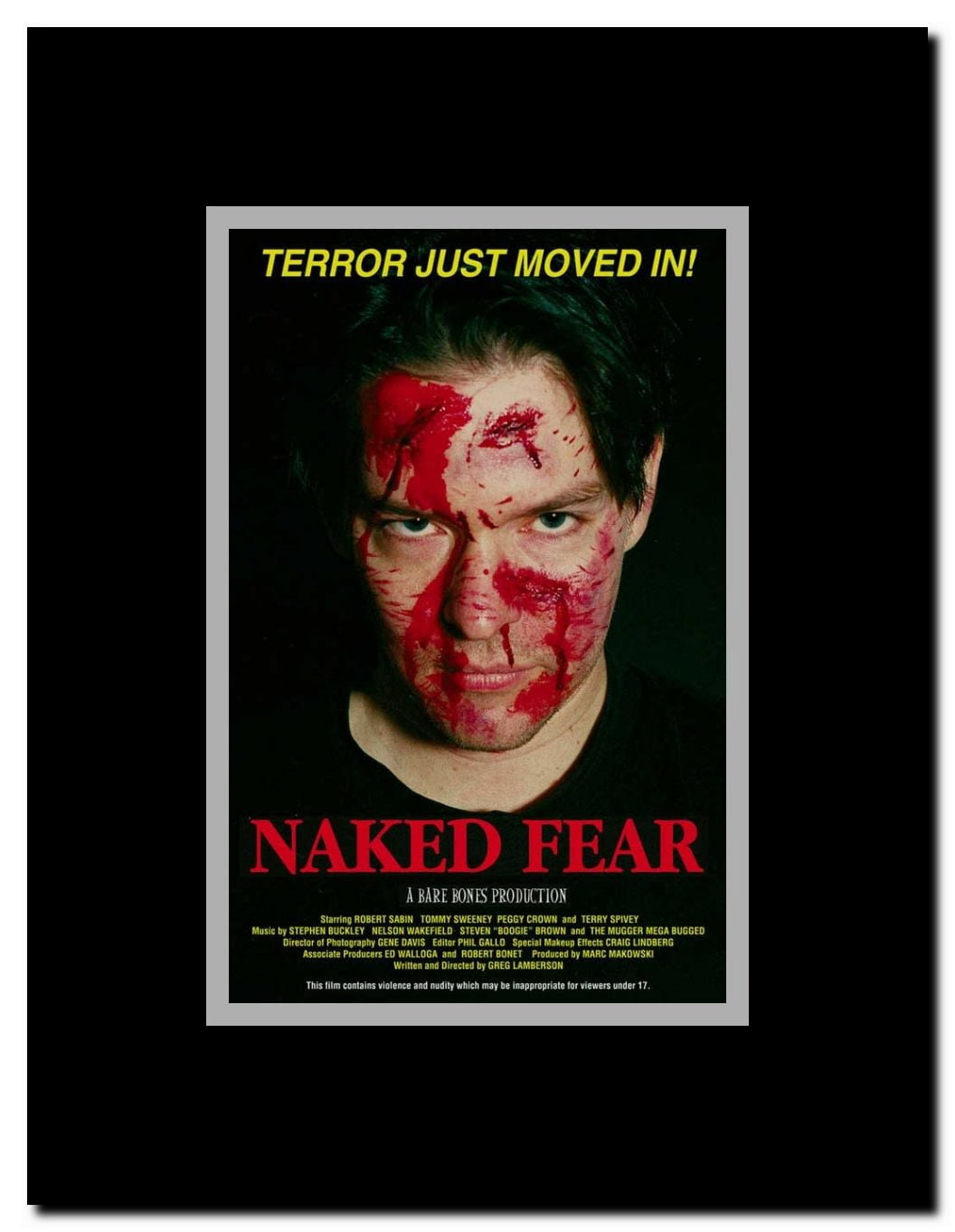 Naked Fear Framed Movie Poster