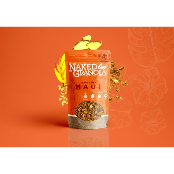 Naked Granola, Whole Grain Granola, Taste of Maui - Pack contains six 11oz bags
