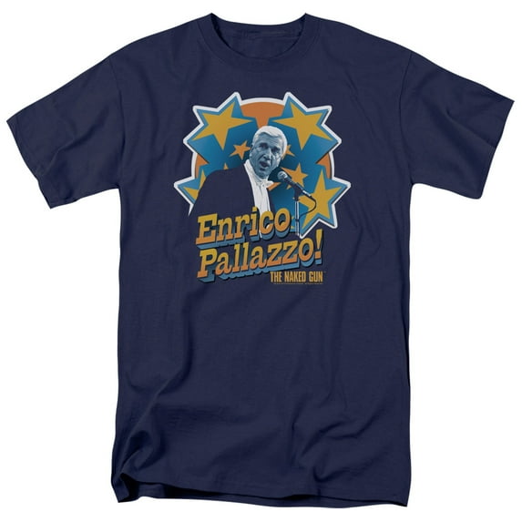 Naked Gun Its Enrico Pallazzo Adult 18/1 T-Shirt Navy