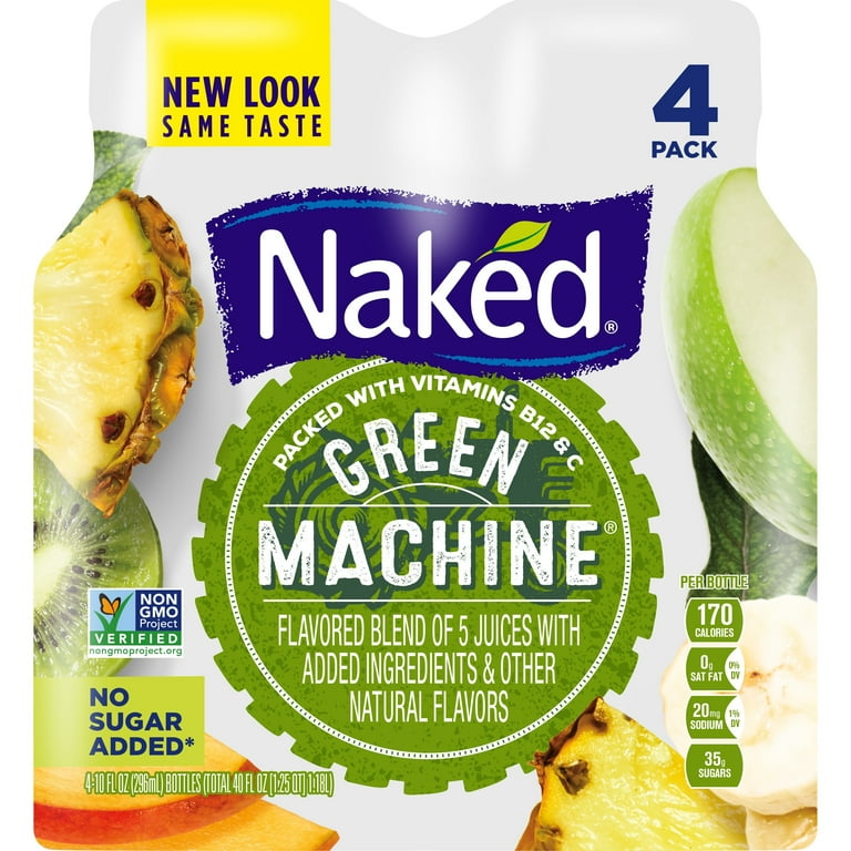 Naked Blue Machine 100% Juice Smoothie, 15.2 oz (Case of 4