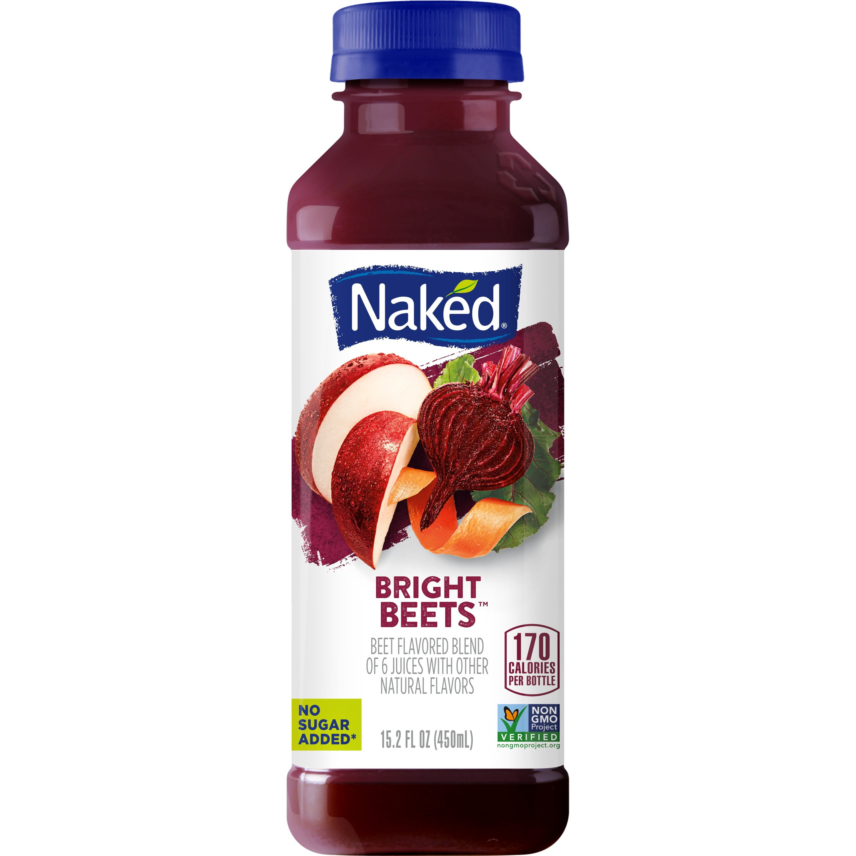 Naked Juice Fruit & Veggie Smoothie, Bright Beets, 15.2 oz Bottle