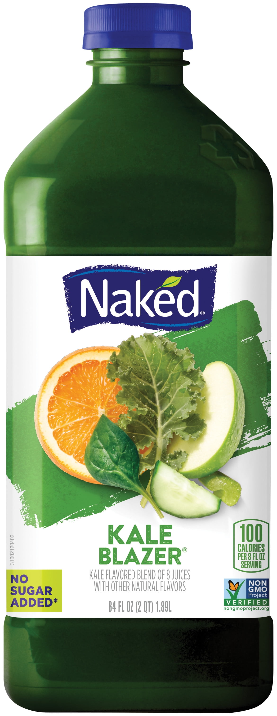 Naked Juice Fruit and Veggie Juice Kale Blazer 64 oz Bottle