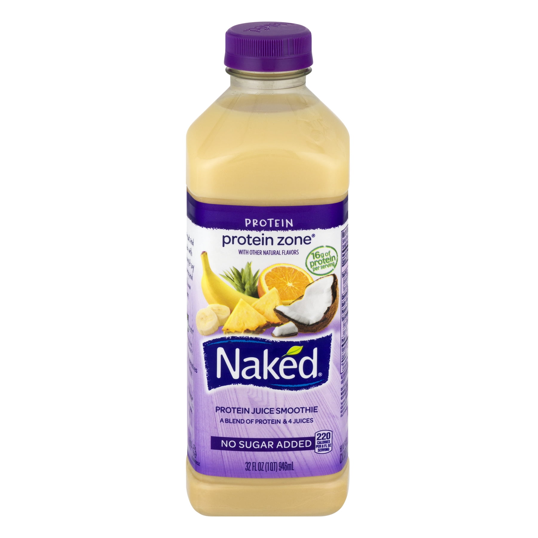 Naked® Zero Sugar Tropical Protein Juice Smoothie Bottle, 15.2 fl