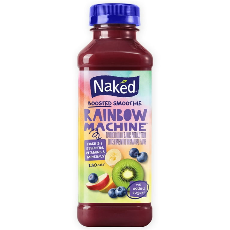 【りーり】rainboW Mixed Juice Naked Boosted Smoothie Rainbow Machine, 15.2 fl oz Bottle
