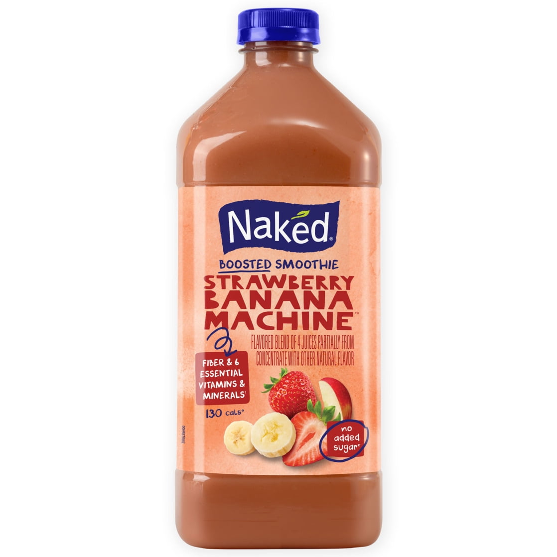 Naked Boosted Smoothie Strawberry Banana Machine, 64 fl oz Bottle