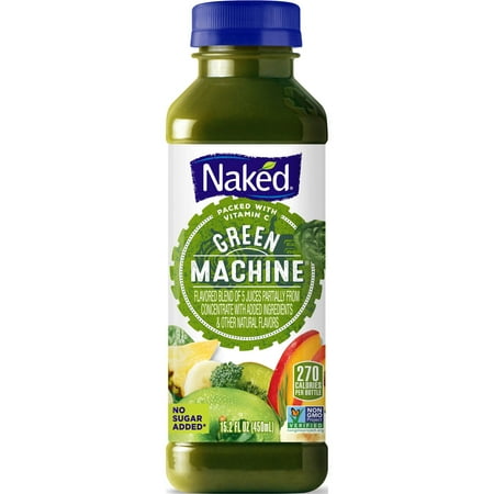 Naked Juice Green Machine Flavored 100% Juice Smoothie Blend, 15.2 fl oz