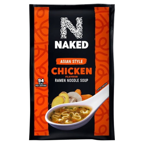 Naked Noodle Ramen Asian Chicken Soup 25g, British Import (Pack of 2)