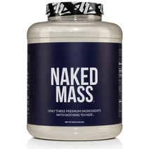 Naked Nutrition Naked Mass Weight Gainer Powder, Unflavored, 11 Servings