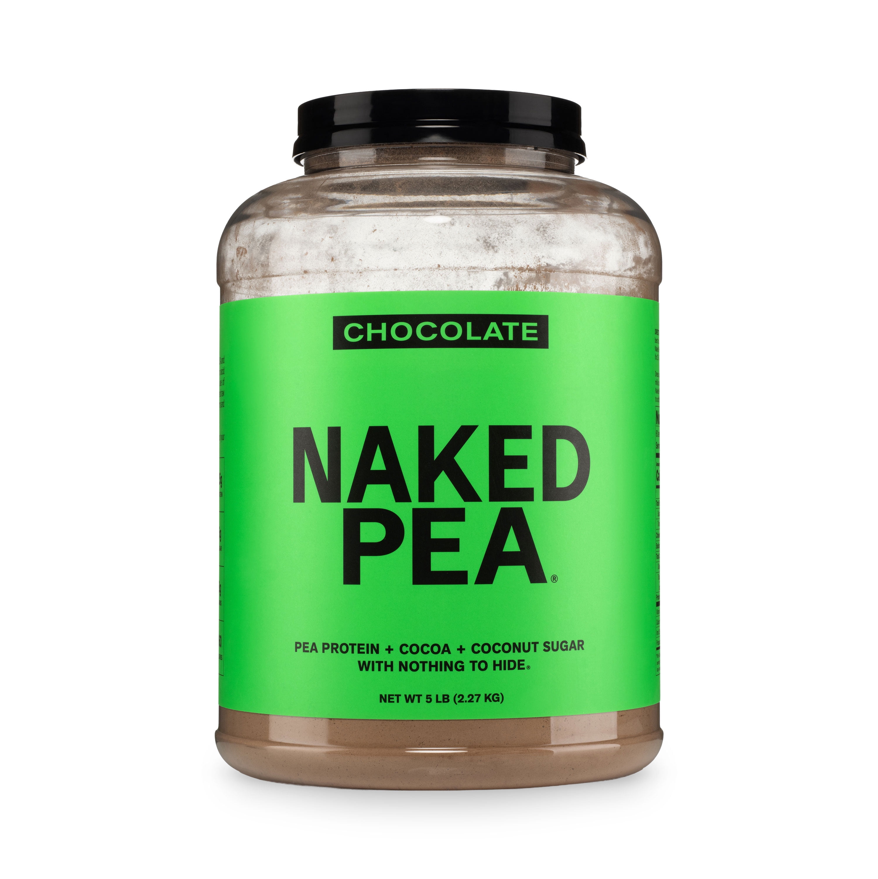 Naked Pea - Chocolate Pea Protein Isolate, Only 3 Ingredients, Chocolate Vegan Protein, 5LB