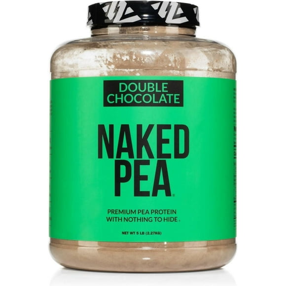 Naked Pea - Double Chocolate Pea Protein, 25g Vegan Protein, Organic Cocoa, Gluten-Free, 5LB